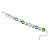 Браслет Cristal, Light blue, Green - миниатюра - рис 4.