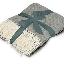 Акриловый плед Dapple 160x210 см, холодный серый (Р)