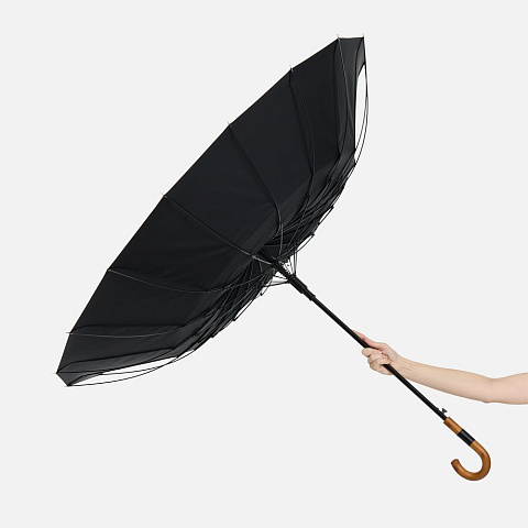 Зонт-трость Cloudfall, черный - рис 10.