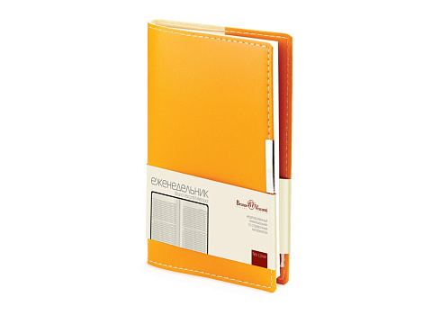 Еженедельник недатированный А6 Metropol, оранжевый (Р)