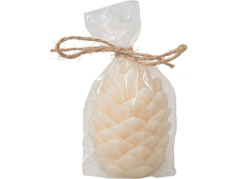 Свеча Шишка, молочный - рис 6.