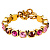 Браслет CONIAN SG WINE / PINK Dyrberg Kern 450159 - миниатюра