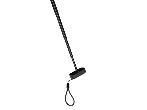 Зонт складной женский TORBER, механика, 5 сложений, синий, каркас алюминий, эпонж, пластиковая ручка, диаметр 91 см - рис 6.