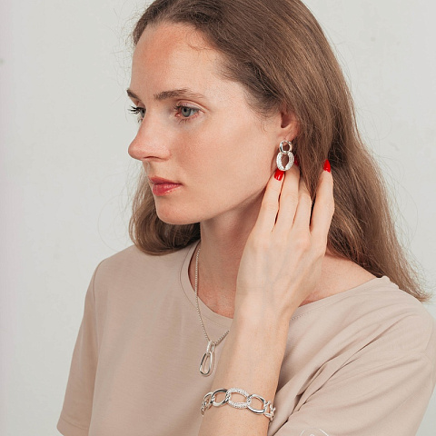 Браслет the weave silver Mason CBH04967-03 S - рис 2.