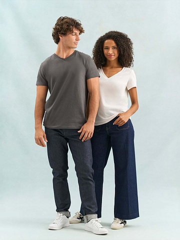 Футболка женская Regent Women с V-образным вырезом, молочно-белая - рис 8.