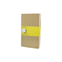 Записная книжка Moleskine Cahier (в клетку, 3 шт.), Large (13х21см), бежевый