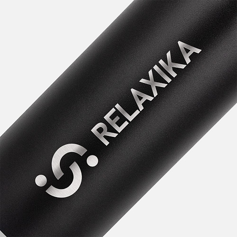 Термос Relaxika 1000 со стикерпаком, черный - рис 8.