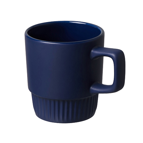 Керамическая кружка с граненым дном Нэкс 310 мл, темно-синий - рис 2.