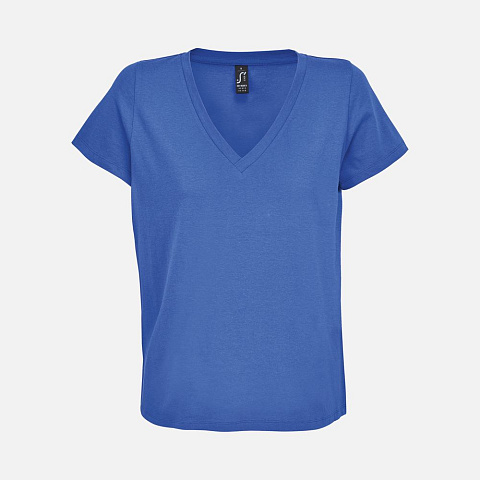 Футболка женская Regent Women с V-образным вырезом, ярко-синяя (royal)