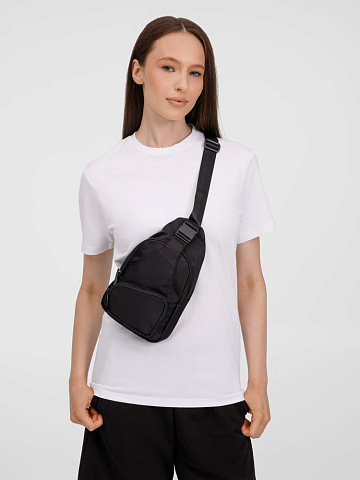 Спортивный кросс-боди рюкзак Bagventure, черный - рис 10.