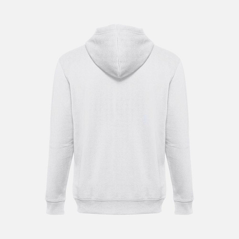 Толстовка мужская на молнии с капюшоном Amsterdam, белая - рис 4.