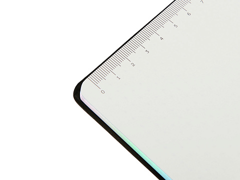 Блокнот А5 в гибкой обложке Fellini с голографическим срезом, черный - рис 6.