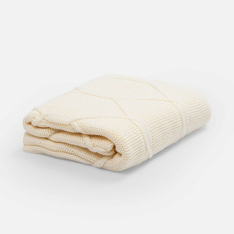 Плед Curve Verve, молочно-белый - рис 2.