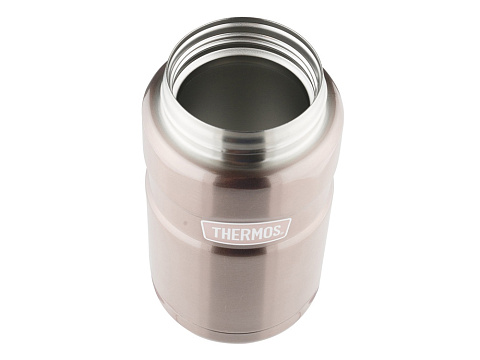 Термос из нерж. стали с ложкой тм THERMOS SK3021Р 0,7L, розовый - рис 3.