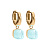 Серьги FIRENZE (G) Aquamarine Qudo 107001/20-6002 - миниатюра