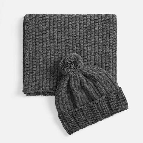 Шарф Frissonelle, серый меланж - рис 5.