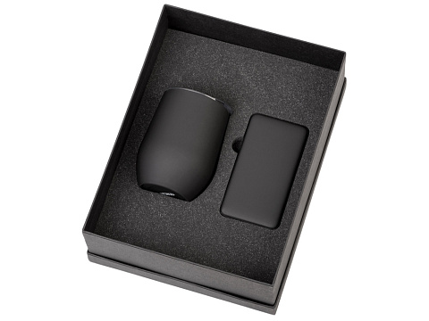 Подарочный набор с термокружкой и повербанком С1, 5000 mAh, черный - рис 2.