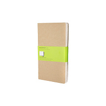 Записная книжка Moleskine Cahier (нелинованный, 3 шт.), Large (13х21см), бежевый