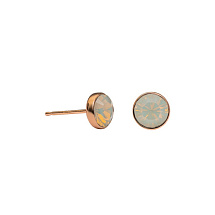 Пусеты Light Grey Opal Fiore Luna SWE297 LGO RG