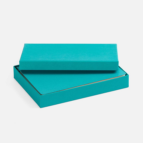 Коробка под ежедневник Startpoint, бирюзовая - рис 4.