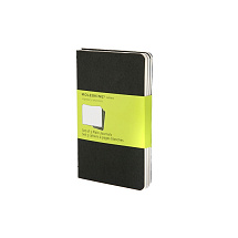 Записная книжка Moleskine Cahier (нелинованный, 3 шт.), Pocket (9х14см), черный