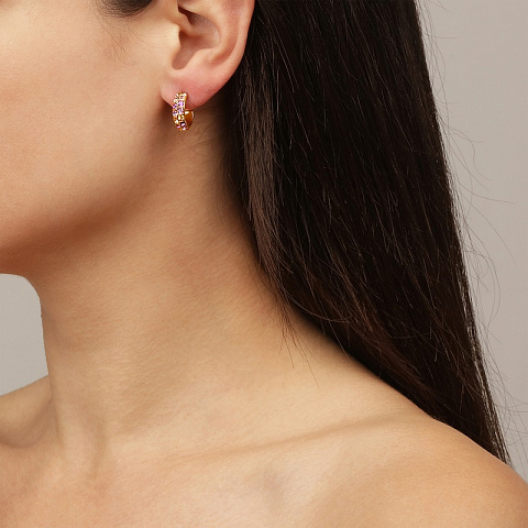 Серьги HEIDI SG LIGHT ROSE Dyrberg Kern 440166 - рис 3.