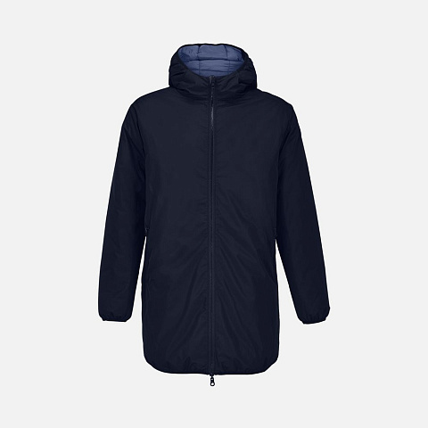 Куртка-парка унисекс Reverse, темно-синяя