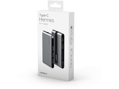 Хаб USB Rombica Type-C Hermes Black - рис 5.