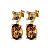 Серьги ANTONIA SG BROWN Dyrberg Kern 470147 - миниатюра