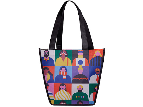 Сумка для шопинга с донной складкой и ручкой из нетканого PET материала - рис 2.