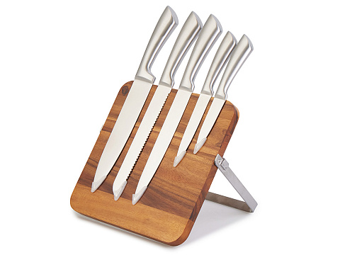 Набор ножей на магнитной подставке Терон - рис 3.