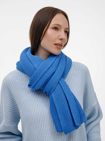 Шарф Nobilis Mono, ярко-синий - рис 6.