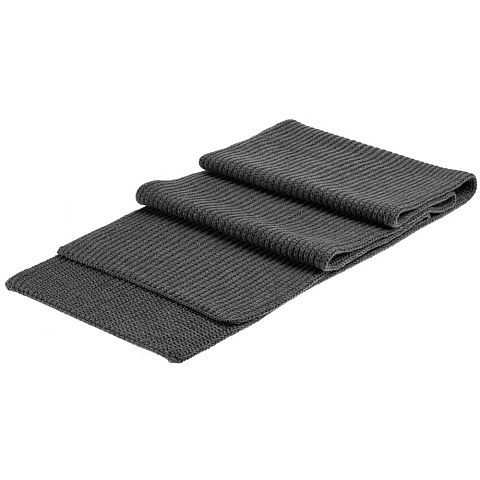 Шарф Nordkyn, серый меланж (эбонит) - рис 3.