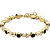 Браслет TERESIA SG GOLDEN / BLACK Dyrberg Kern 430069 - миниатюра