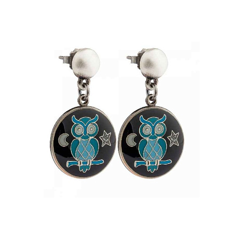Серьги Совы Clara Bijoux A35536-16 BW