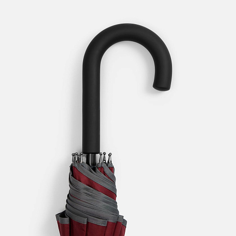 Зонт-трость Abrego, бордовый - рис 6.