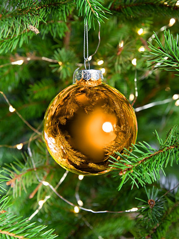 Елочный шар Finery Gloss, 8 см, глянцевый оранжевый - рис 6.