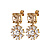 Серьги POPPY SG GOLDEN / CRYSTAL Dyrberg Kern 470118 - миниатюра
