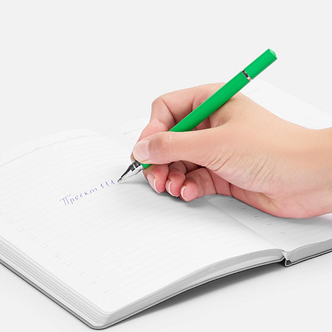 Ручка шариковая и вечный карандаш Diptych, зеленая - рис 5.