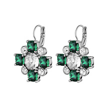 Серьги BATTI SS EMERALD GREEN Dyrberg Kern 430060