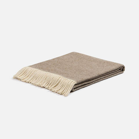 Плед Barolo, бежевый - рис 4.