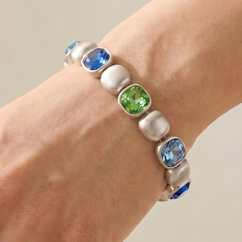 Браслет Green, Light blue, Blue - рис 2.
