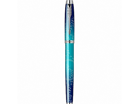 Перьевая ручка Parker IM Royal SE The Last Frontier Deep Sea CT, перо: F, цвет чернил: blue, в подарочной упаковке. - рис 4.