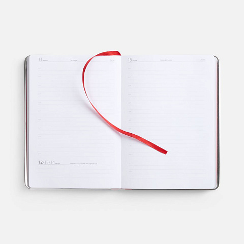 Ежедневник Metal Frame на заказ, датированный, красный - рис 8.