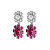 Серьги LINA SS PINK/CRYSTAL Dyrberg Kern *440059 - миниатюра