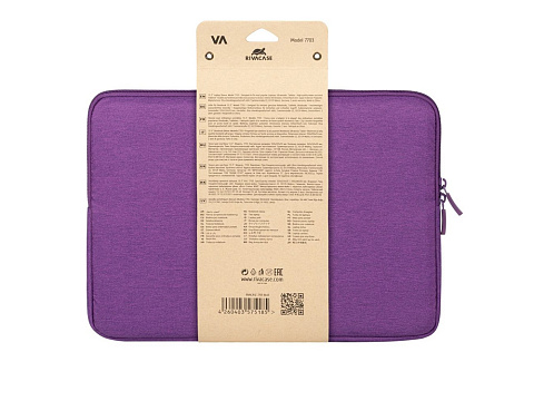 RIVACASE 7703 violet ECO чехол для ноутбука 13.3-14" / 12 - рис 6.