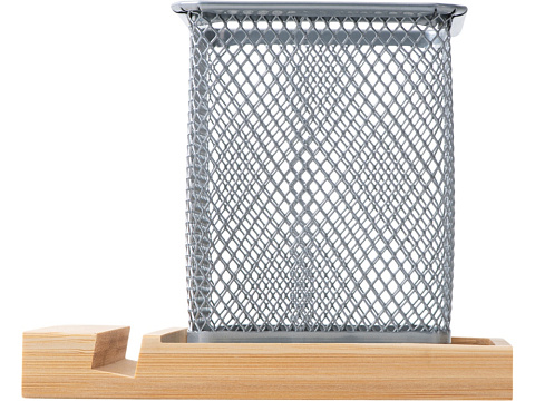 Подставка для ручек и телефона Fika, натуральный/серый - рис 4.