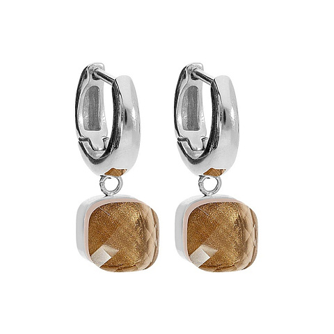 Серьги Firenze smoked topaz Qudo 300144 BR/S
