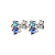 Серьги BILLIS SS LIGHT SAPPHIRE - миниатюра
