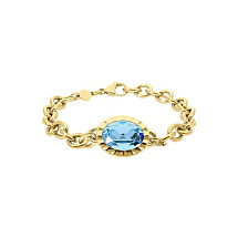 Браслет TIVOLA UNICA big (G/P) Aquamarine Qudo 189528